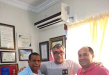 Síndico de el puerto, Juan Pacheco Mejía, recibe visita de empresario Mark Anthony Hafner