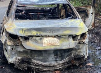 BONAO: Hallan a dos personas calcinadas y atadas en vehículo