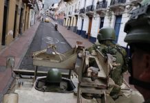 ECUADOR: El Ejército detiene a 329 «terroristas» en 24 horas