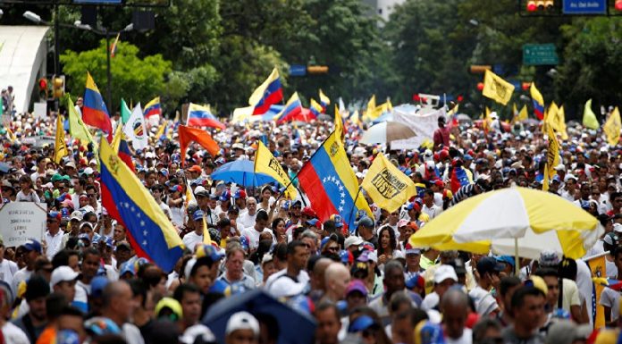 Machado lideró las protestas de oposición Venezuela este sábado