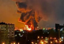 Ucrania bombardea instalaciones petroquímicas y aeródromo Rusia