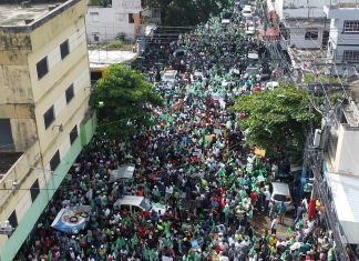 Miles acompañaron a Leonel en marcha contra carestía de vida