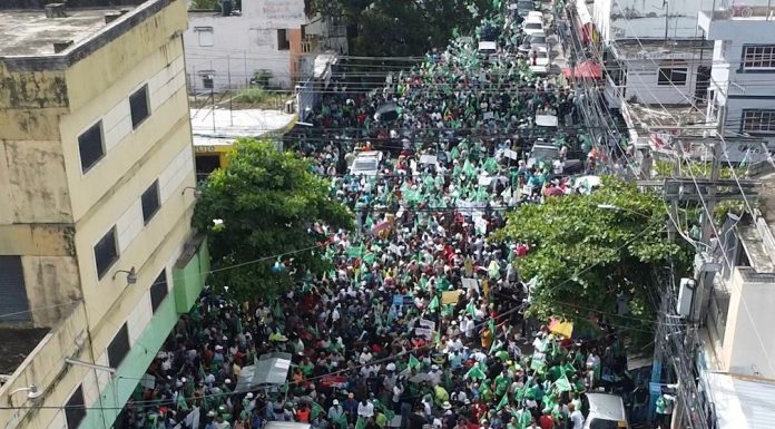 Miles acompañaron a Leonel en marcha contra carestía de vida