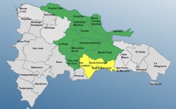 Distrito Nacional y 13 provincias de RD en alerta por una vaguada