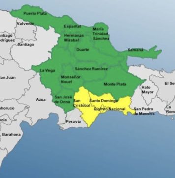 Distrito Nacional y 13 provincias de RD en alerta por una vaguada
