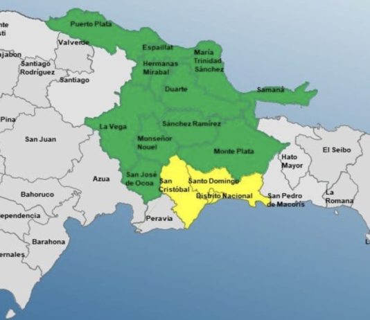 Distrito Nacional y 13 provincias de RD en alerta por una vaguada
